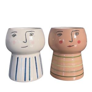 (Sold) small pots for plants w drainage holes!